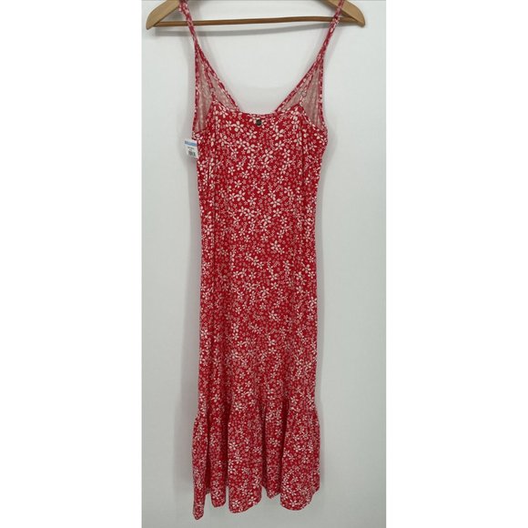 Roxy Women's Size M Red Floral Print Sleeveless Long Maxi Dress, NWT - Picture 10 of 10